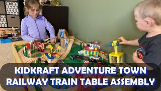 KIDKRAFT ADVENTURE TOWN RAILWAY  TRAIN TABLE ASSEMBLY [upl. by Spatz]