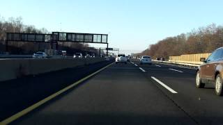 New Jersey Turnpike Exits 11 to 9 southbound Car Lanes [upl. by Wunder252]