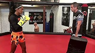 Anissa Meksen Training Highlights  Champion Glory Kickboxing [upl. by Rayburn]