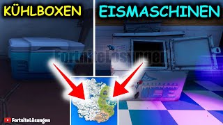 Durchsuche Kühlboxen oder Eismaschinen  BESTER ORT  Saison Auftrag Woche 3  fortnite woche2 [upl. by Okin559]