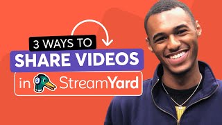 3 Ways to Share Videos In StreamYard [upl. by Whale]