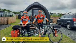 NTC Tour de Borders  Day 1  Pilgrims trip to Lindisfarne as Team eMatilda clocks up 8000 miles [upl. by Etnoval990]