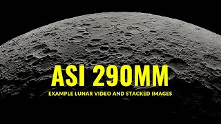 ASI290MM Lunar Imaging Moon Example video [upl. by Nosduh]