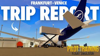 Roblox PTFS Full Flight 🇩🇪✈️  Airbus A330 Real Sounds 🔊  Frankfurtvenice  Trip Report [upl. by Rdnaskela]