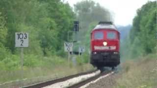 BR 232 5686 Ludmilla mit EC 178 quotAlois Negrelliquot Makro  Doppler effect  Letzte fahrt HD [upl. by Ralaigh]