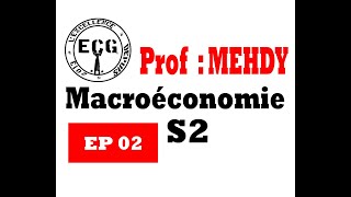 PROF MEHDY  Macroéconomie S2 VANTRI EP02 Darija [upl. by Attenrev]