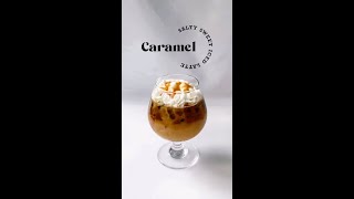 salted caramel latte w whipped cream [upl. by Latt]