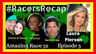 Amazing Race Season 32 Episode 3 with Laura Pierson RacersRecap [upl. by Poppas220]