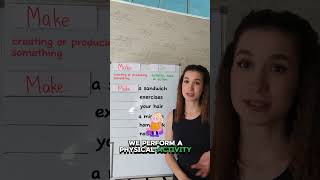 Make or Do 🤔 learningenglish englishvocabulary englishteacher learnenglish englishgrammar [upl. by Dwane]