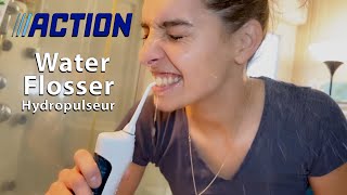 TESTE DU HYDROPULSEUR Water Flosser de chez ACTION optismile [upl. by Durrett]