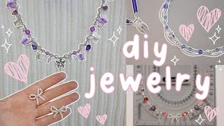 DIY ♡ aesthetic ♡ jewelry  EASY  BEGINNER FRIENDLY [upl. by Ttenyl945]