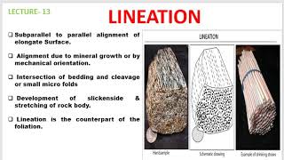 Lecture 13 Lineation Structural geology [upl. by Saidel794]