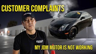 Customer Complaints My JDM Motor is not Working [upl. by Anialeh]