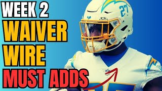 Week 2 Waiver Wire MUST ADDS  2024 Fantasy Football [upl. by Quitt]