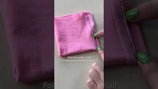 The easiest way to make cuffs Самый простой способ сделать манжеты thriftflip sewing diy [upl. by Gothar]