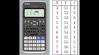 Estadística Bidimensional con Casio Classwiz [upl. by Baldridge961]