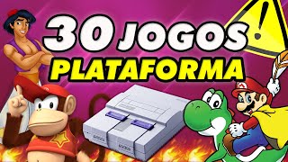 30 Ótimos Jogos de Plataforma do SNES A Era de OURO dos Jogos de Fase [upl. by Elak]