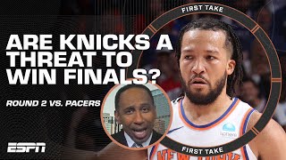 Are the Knicks an NBA Finals THREAT 👀 Stephen A APPLAUDS their TOUGHNESS and GRIT 💪  First Take [upl. by Enyalaj]