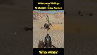 10 Battanian Wildlings v 10 Sturgian Heavy Axemen who wins  Mount amp Blade Bannerlord bannerlord [upl. by Piers]