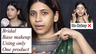 Bridal Base Makeup Using Only Concealer ✅ No Foundation Makeup Tutorial  Natural Base Makeup [upl. by Biel]