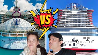 CARNIVAL contra ROYAL CARIBBEAN quien gana version 2024 [upl. by Ymmot]