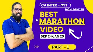 CA Inter  Taxation GST Marathon Revision for Sep 24Jan 25 Part 13 [upl. by Calen]