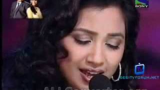 X Factor India 31st May 2011 Shreya singing BAIRI PIYA [upl. by Omora161]