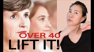 THE BEST FACE MASSAGE TECHNIQUES TO LIFT FACE OVER 40 PLUS However any age can do it [upl. by Nalod804]