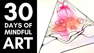 Abstract Watercolor Painting Tutorial  Body Scan Meditation for Anxiety  Expressive Arts Exercises [upl. by Phelips52]