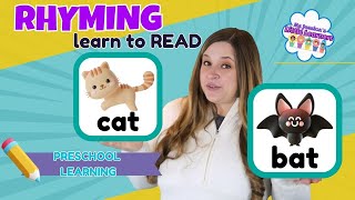 Reading Made EASY with Rhyming Words for KIDS  Preschool Learning  Educational Video for KIDS [upl. by Monti]