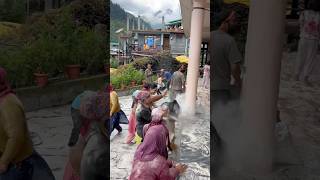 Himachali chidra in solang village fun explorepageviraltrending shorts culturepahadidevbhumi [upl. by Gilba]