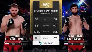 Jan Blachowicz vs Magomed Ankalaev Full Fight [upl. by Atnoid]