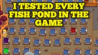 The best Fish For Your Fish Ponds In Stardew Valley  Updated guide for Stardew valley 15 [upl. by Woodson]