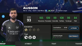 EA FC MOBILE COBAIN ALISSON  GOAL KEREN KING DE BRUYNE 🔥🔥🔥 [upl. by Oakie613]