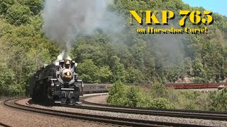 NKP 765 on Horseshoe Curve May 2013 [upl. by Holbrook]