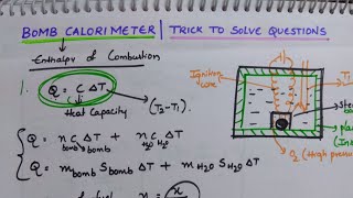 Bomb Calorimeter amp Tricks to solve Bomb Calorimeter questions easily [upl. by Glori]