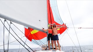 SPINNAKER flying premier on MEREWETHER  Ep 77  Sailing Merewether [upl. by Kristi]