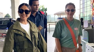 Mrunal Thakur amp Sania Mirza Spotted at Airport  MS Talkies [upl. by Arlena]