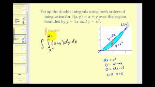 Setting up a Double Integral Using Both Orders of Integration [upl. by Marjy453]