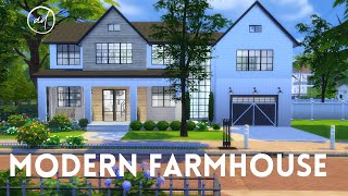 MODERN FARMHOUSE  Sims 4  CC SPEED BUILD [upl. by Ardnuhs225]