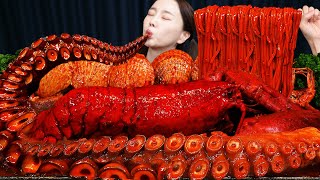 초대왕 문어다리 🔥 랍스터 해물 볶음짬뽕 먹방 레시피 Giant Octopus Legs Lobster StirFried Jjamppong Mukbang ASMR Ssoyoung [upl. by Athey107]