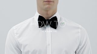 How To Tie A Bow Tie  MR PORTER [upl. by Thain]