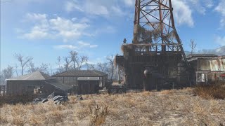 Abernathy Farm Settlement Tour PS5 no mods Fallout 4 [upl. by Airrej157]