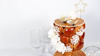 TUTO  🤍 Pièce montée gourmande recette croquembouche pour mariage ou baptême 🤍 [upl. by Ruamaj]