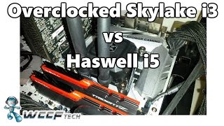 Skylake i3 6100 Overclocked vs Haswell i5 4690 [upl. by Adlig]