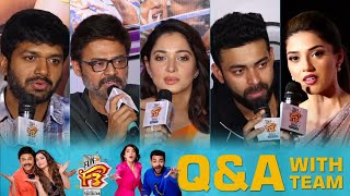 QampA with Media  F3 Trailer Fun Blast Celebrations  Shreyas Media [upl. by Havstad]