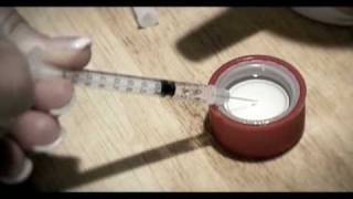 Cleaning works how to clean a used syringe [upl. by Aldredge580]