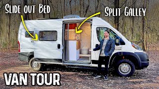 The CLEANEST Camper Van Build Ive EVER Toured [upl. by Adi962]