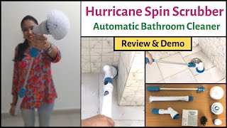 Hurricane Spin Scrubber  Automatic Bathroom Cleaner Review amp Demo  Her Fab Way [upl. by Ardena]