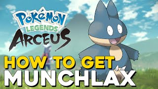 Pokemon Legends Arceus How To Get Munchlax Early Location [upl. by Margy599]